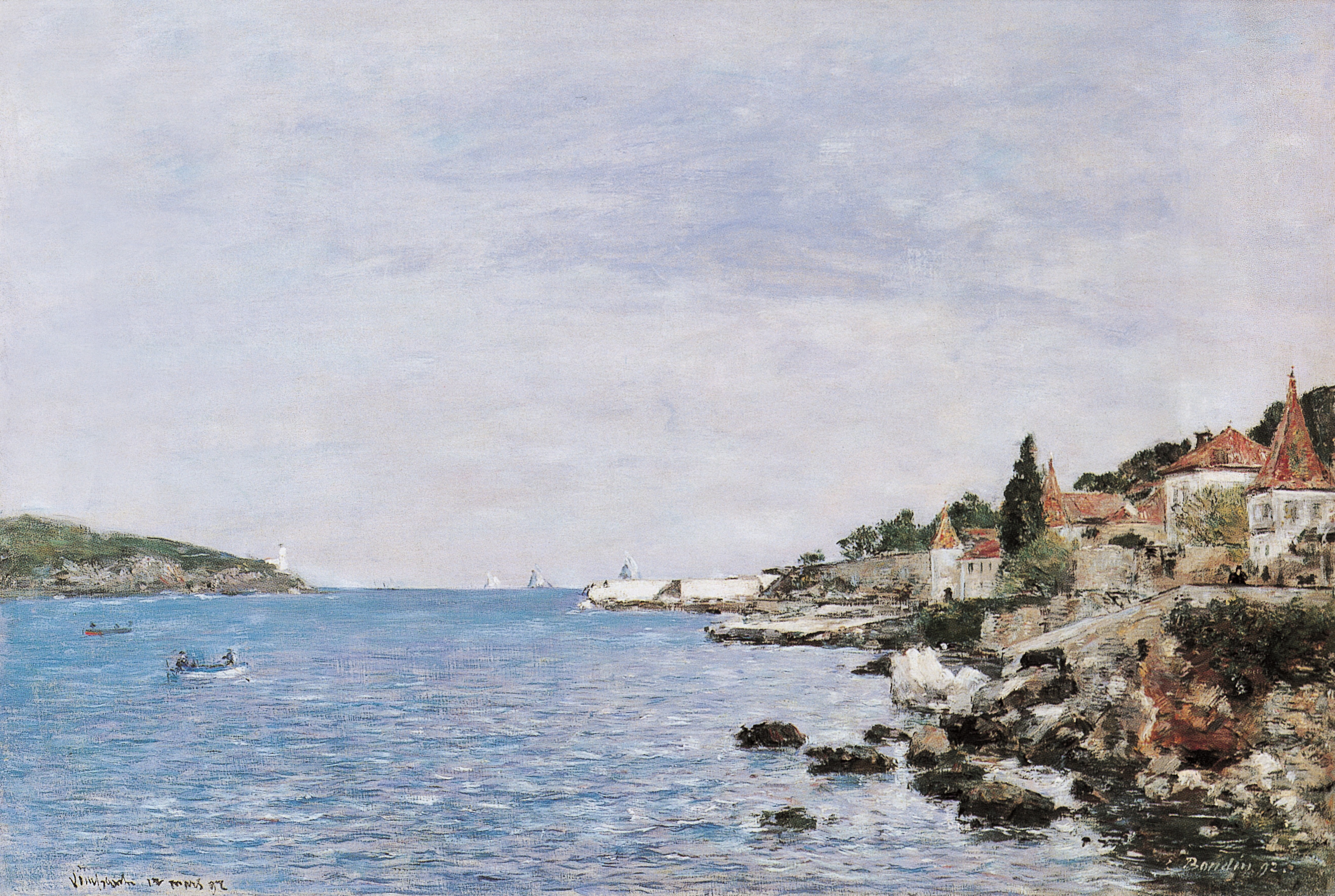 Le site du Lazaret vu par Eugène Boudin, (1892) Le site du lazaret vu par Eugène Boudin, 1892